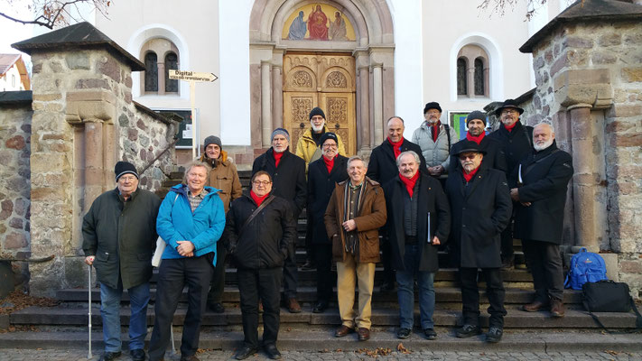 30. November 2019: Adventmarktsingen in Sarnthein - Vor dem ersten Auftritt