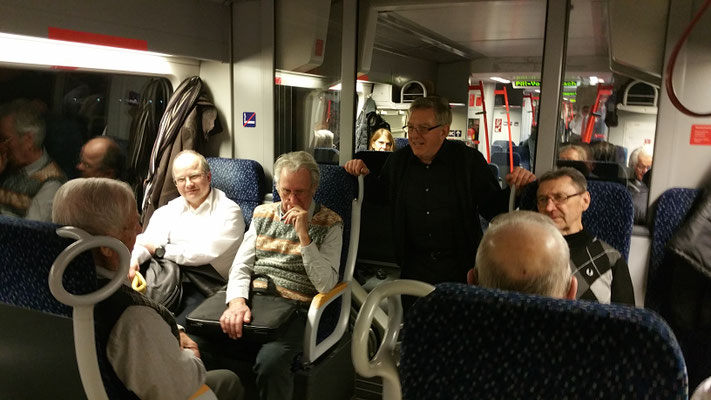 15. Februar 2020: Gedenk-Messe mit Ausflug - Auf der geselligen, sangesfreudigen Heimfahrt