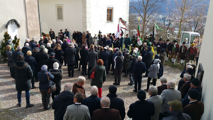 29. Februar 2020: Requiem von Winfried Matuella - mit den Abordnungen aus Tirol, Südtirol, Welschtirol und Bayern