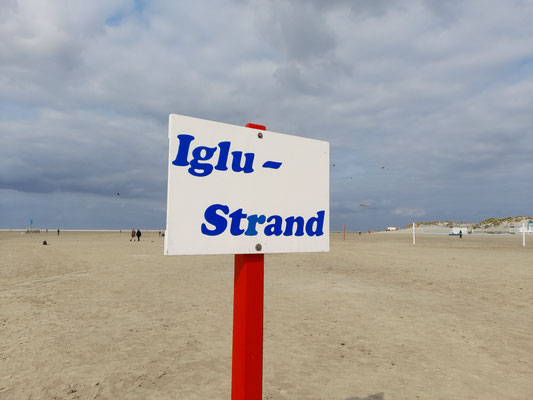 Iglu Strand Abschnitt am Nordstrand