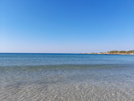 Strand Kreta Griechenland klares Wasser zum Schnorcheln