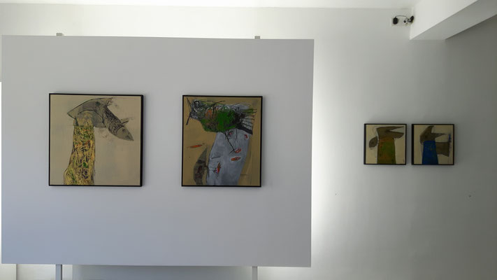 Blick in die Rifaae Ausstellung im Kunstraum 2017 © beim Künstler und Galerie Walker