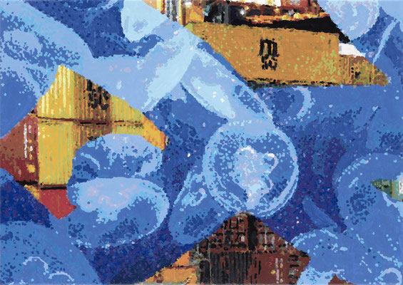Athens Space Medusa E1_2025_Oil on Canvas_50x70 cm