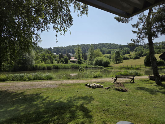 Ein Idyll, der Stadtweiher von Ferrette