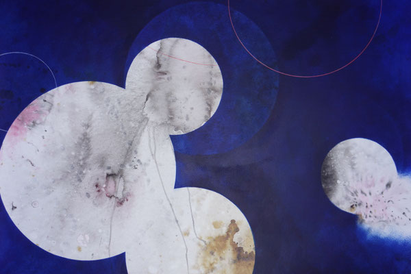 Natural Fluctuation 70 x 100 cm Acryl/Acryltusche auf Karton