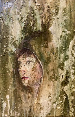 Waldfee 2023 | Acryl auf Leinwand | 30x20