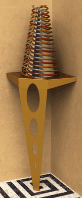 Table console Design pour habillez les coins d'une boutique.