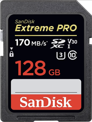 Sandisk Extreme Pro (1x v90 - 128, 2x v30 - 128, 2x 32gb)