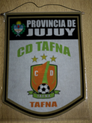 BANDERIN 40CM DORADO CLUB DEPORTIVO TAFNA JUJUY
