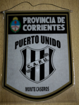 BANDERIN 40CM DORADO PUERTO UNIDO MONTE CASEROS