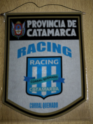 BANDERIN 40 CM DORADO RACING CORRAL QUEMADO