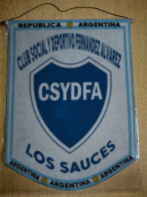 BANDERIN CLUB FERNANDEZ ALVAREZ LOS SAUCES