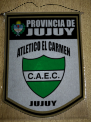BANDERIN 40CM DORADO ATLETICO EL CARMEN JUJUY