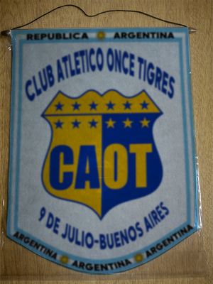 BANDERIN ONCE TIGRES 9 DE JULIO