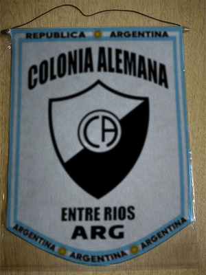 BANDERIN DEPORTIVO COLONIA ALEMANA ENTRE RIOS