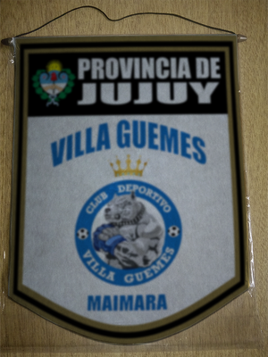 BANDERIN 40CM DORADO VILLA GUEMES MAIMARA JUJUY