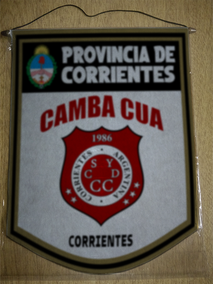 BANDERIN 40CM DORADO CAMBA CUA