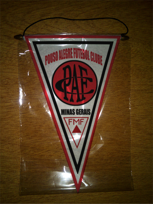 BANDERIN 37CM PAÑO POÇOS DE CALDAS FUTEBOL CLUBE