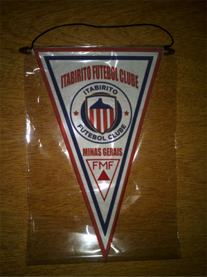 BANDERIN 37CM PAÑO ITABIRITO FUTEBOL CLUBE