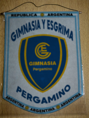 BANDERIN GIMNASIA Y ESGRIMA PERGAMINO