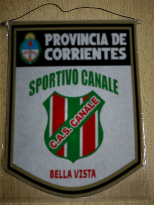 BANDERIN 40CM DORADO SPORTIVO CANALE BELLA VISTA