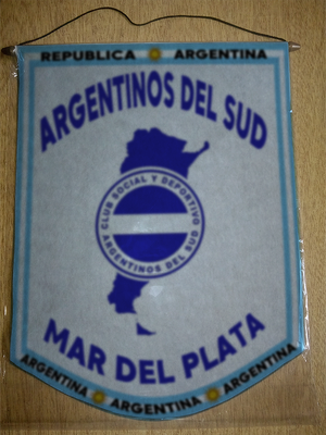 BANDERIN ARGENTINOS DEL SUD MAR DEL PLATA