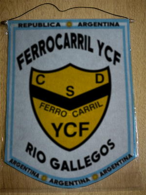 BANDERIN CLUB FERROCARRIL YCF RIO GALLEGOS