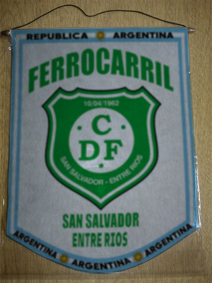 BANDERIN FERROCARRIL SAN SALVADOR ENTRE RIOS