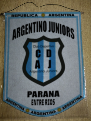BANDERIN ARGENTINO JUNIORS PARANA ENTRE RIOS