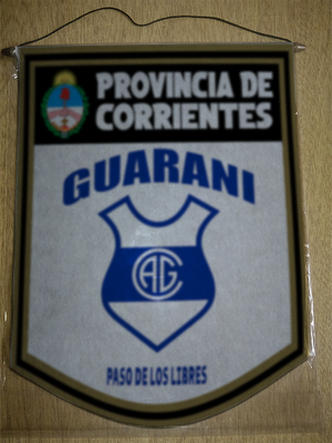 BANDERIN 40CM DORADO GUARANI PASO DE LOS LIBRES