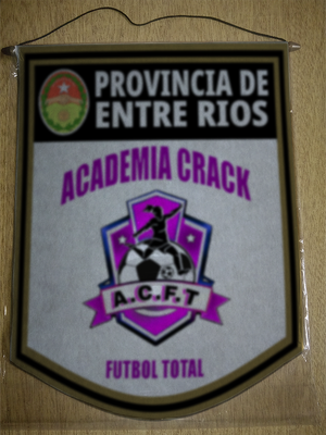 BANDERIN ACADEMIA CRACK FUTBOL TOTAL