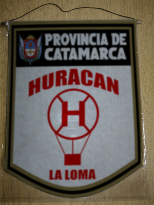 BANDERIN 40 CM DORADO HURACAN LA LOMA