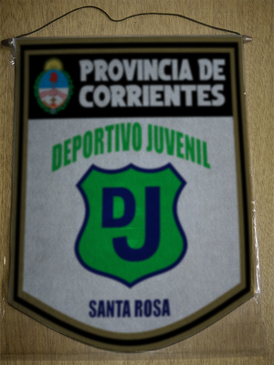BANDERIN 40CM DORADO DEPORTIVO JUVENIL SANTA ROSA