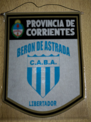 BANDERIN 40CM DORADO BERON DE ASTRADA LIBERTADOR