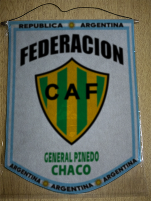 BANDERIN FEDERACION GENERAL PINEDO CHACO