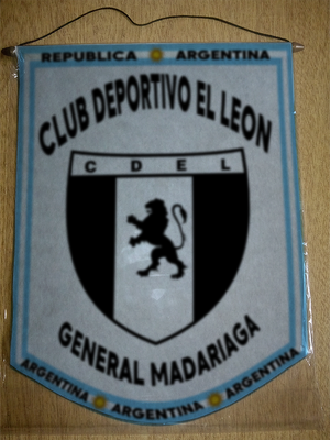 BANDERIN CLUB EL LEON GENERAL MADARIAGA