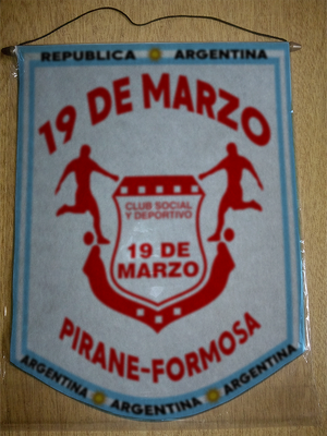 BANDERIN CLUB 19 MARZO PIRANE