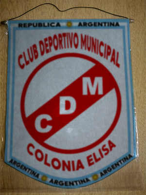 BANDERIN CLUB DEPORTIVO MUNICIPAL COLONIA ELISA