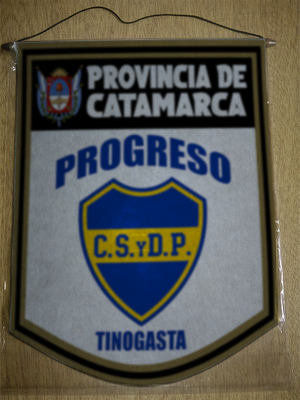 BANDERIN 40 CM DORADO PROGRESO TINOGASTA