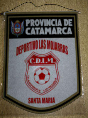 BANDERIN 40 CM DORADO DEPORTIVO LAS MOJARRAS SANTA MARIA