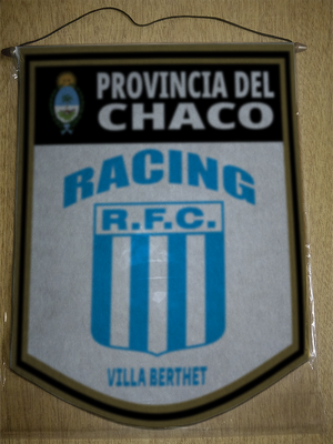 BANDERIN 40CM DORADO RACING VILLA BERTHET CHACO