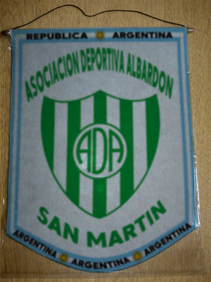 BANDERIN ASOCIACION DEPORTIVA ALBARDON SAN MARTIN