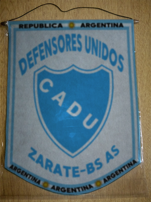 BANDERIN DEFENSORES UNIDOS ZARATE CADU