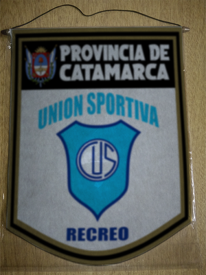 BANDERIN 40 CM DORADO UNION SPORTIVA RECREO