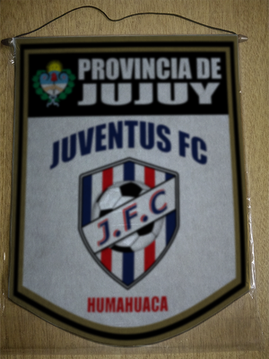 BANDERIN 40CM DORADO JUVENTUS FC HUMAHUACA JUJUY