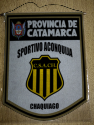 BANDERIN 40 CM DORADO SPORTIVO ACONQUIJA CHAQUIAGO