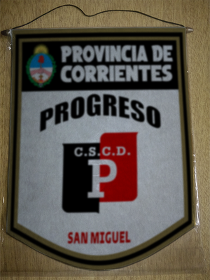 BANDERIN 40CM DORADO PROGRESO SAN MIGUEL