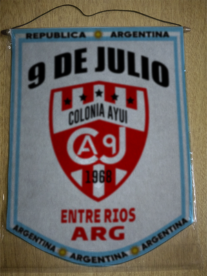 BANDERIN 9 DE JULIO AYUI ENTRE RIOS