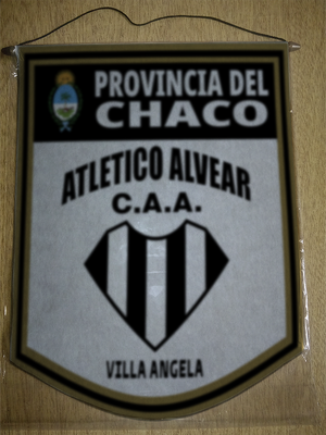 BANDERIN 40CM DORADO ATLETICO ALVEAR VILLA ANGELA