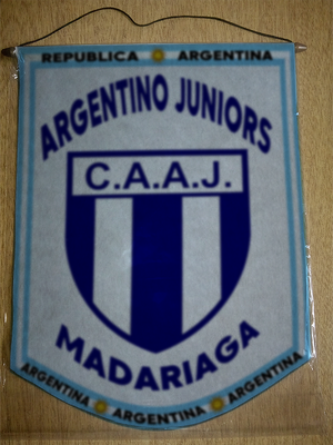 BANDERIN ARGENTINO JUNIORS MADARIAGA